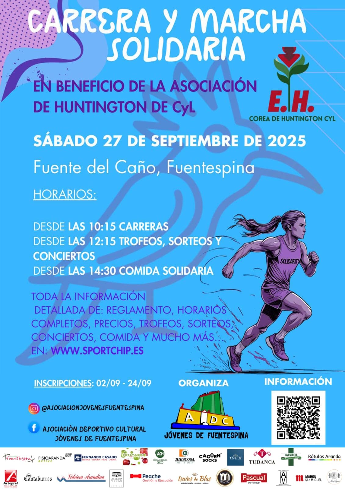 CARRERA SOLIDARIA POR EL COREA DE HUNTINGTON