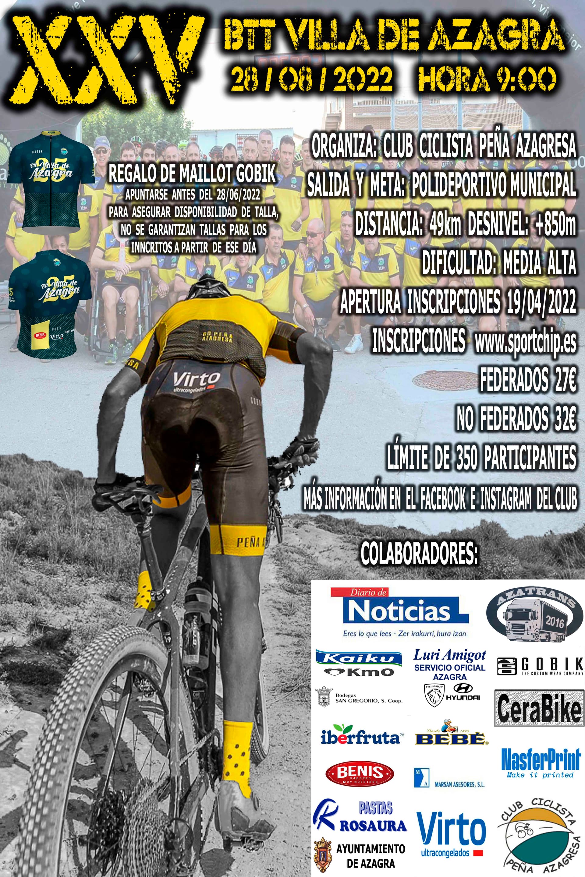 XXV CICLOTURISTA VILLA DE AZAGRA