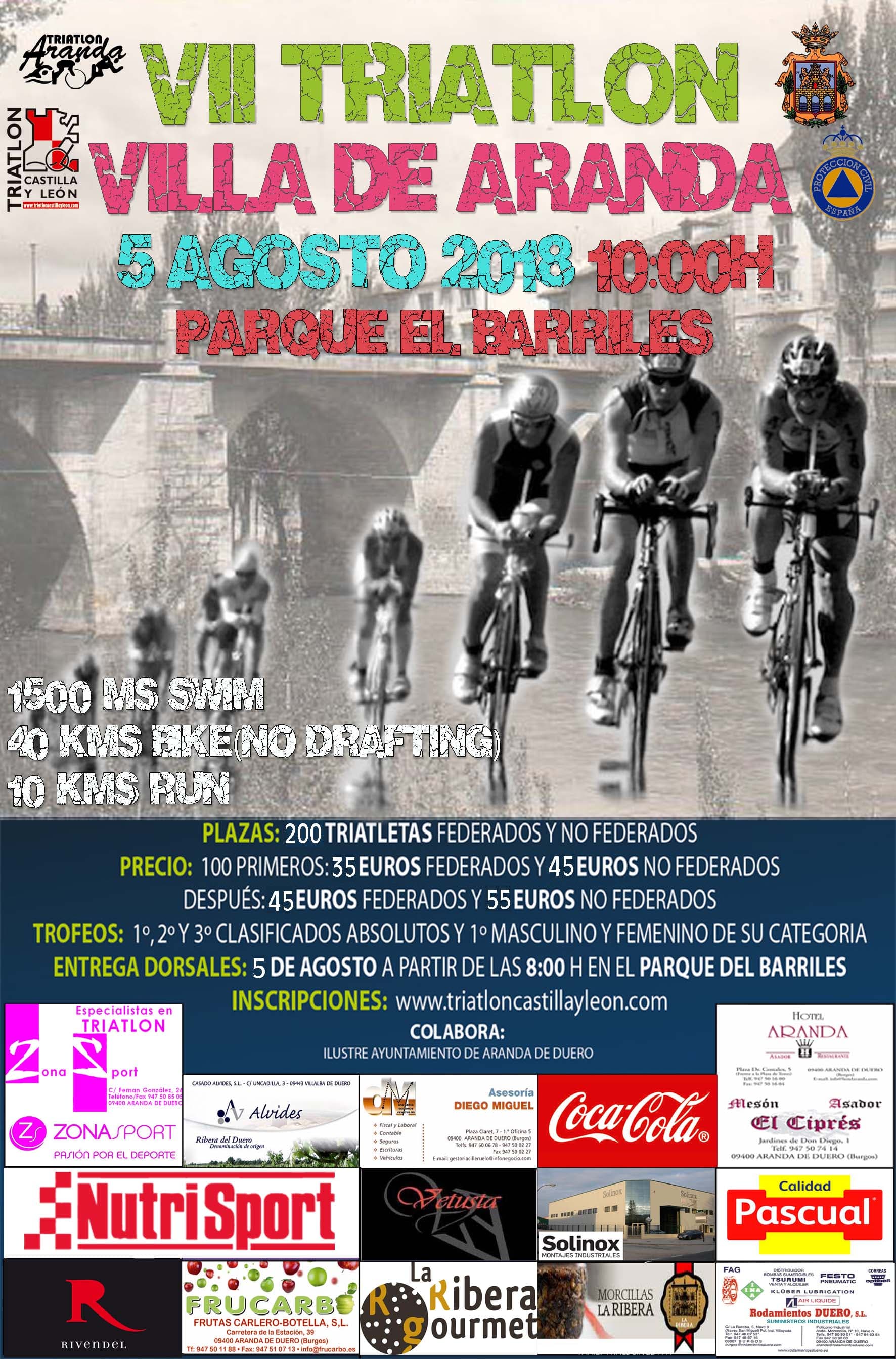 VII TRIATLON OLIMPICO VILLA DE ARANDA (SIN DRAFTING)