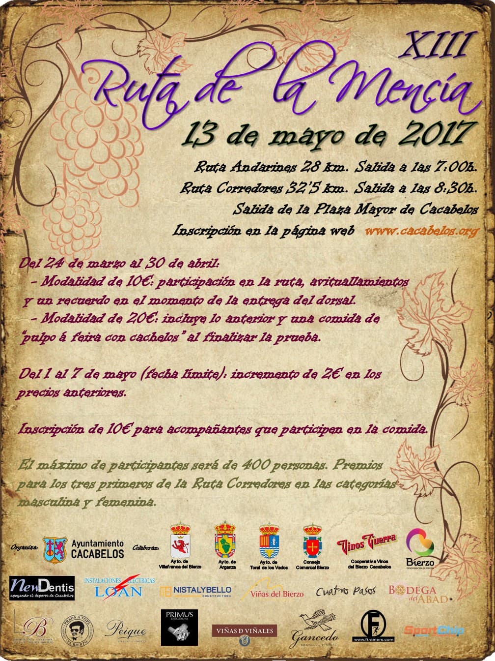 RUTA DE LA MENCIA 2017