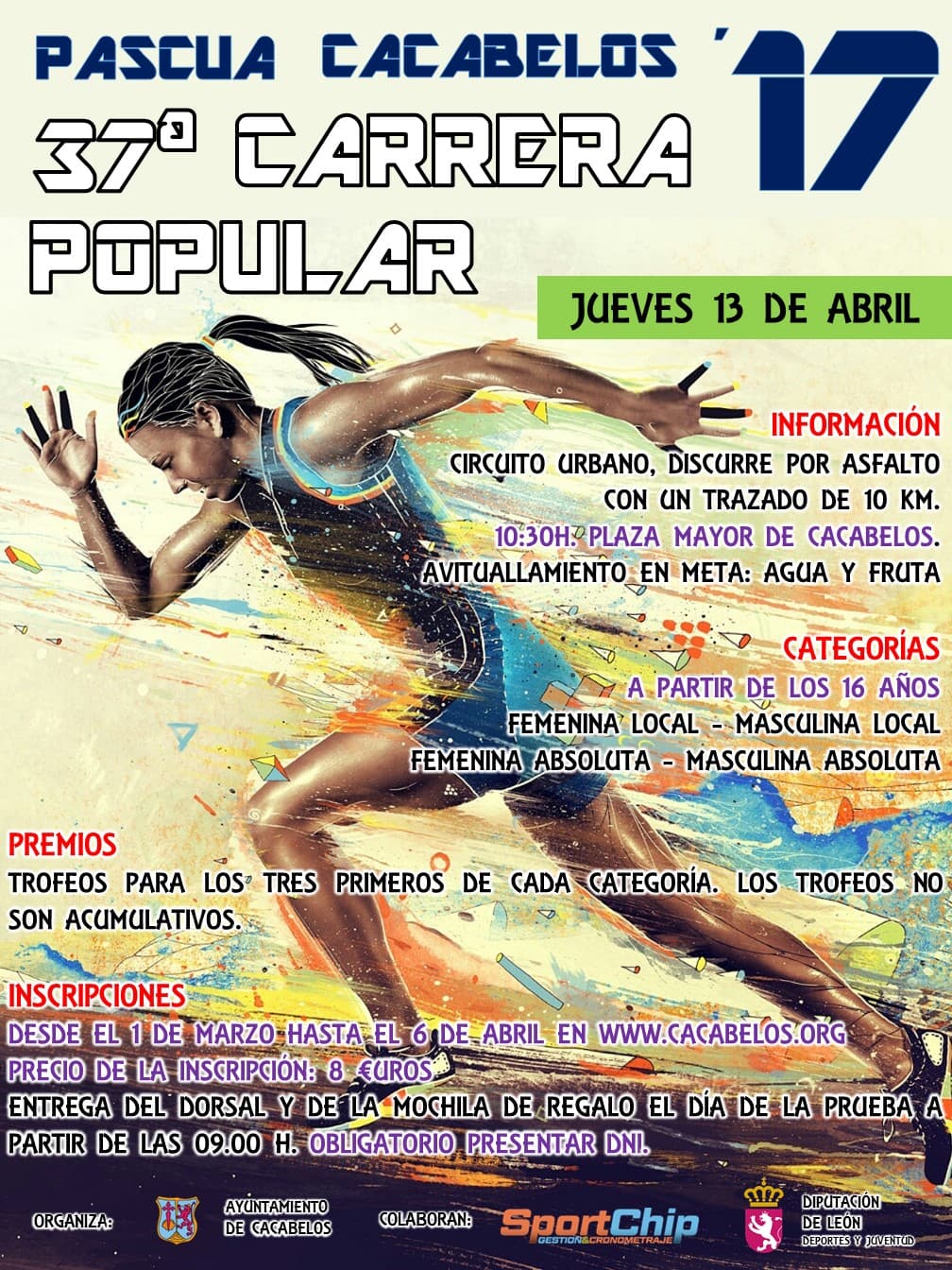 Carrera de la Pascua Cacabelos 2017