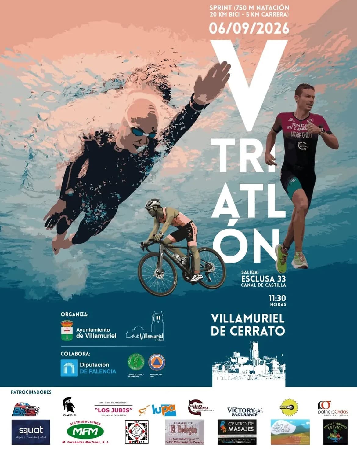 TRIATLON SPRINT DE VILLAMURIEL 2026